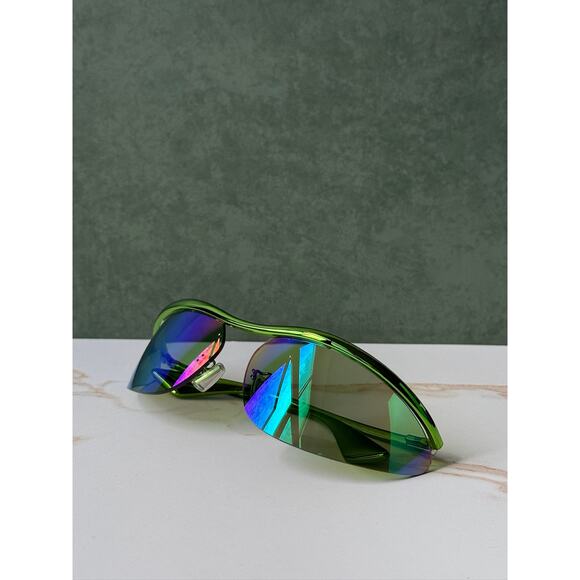 NEW Bottega Veneta BV1174S Green Mirror Mask Sunglasses main image 7